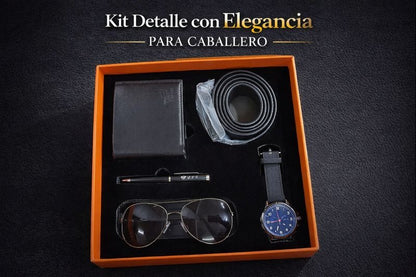 KIT DETALLE Y ELEGANCIA PARA CABALLEROS 5 PCS